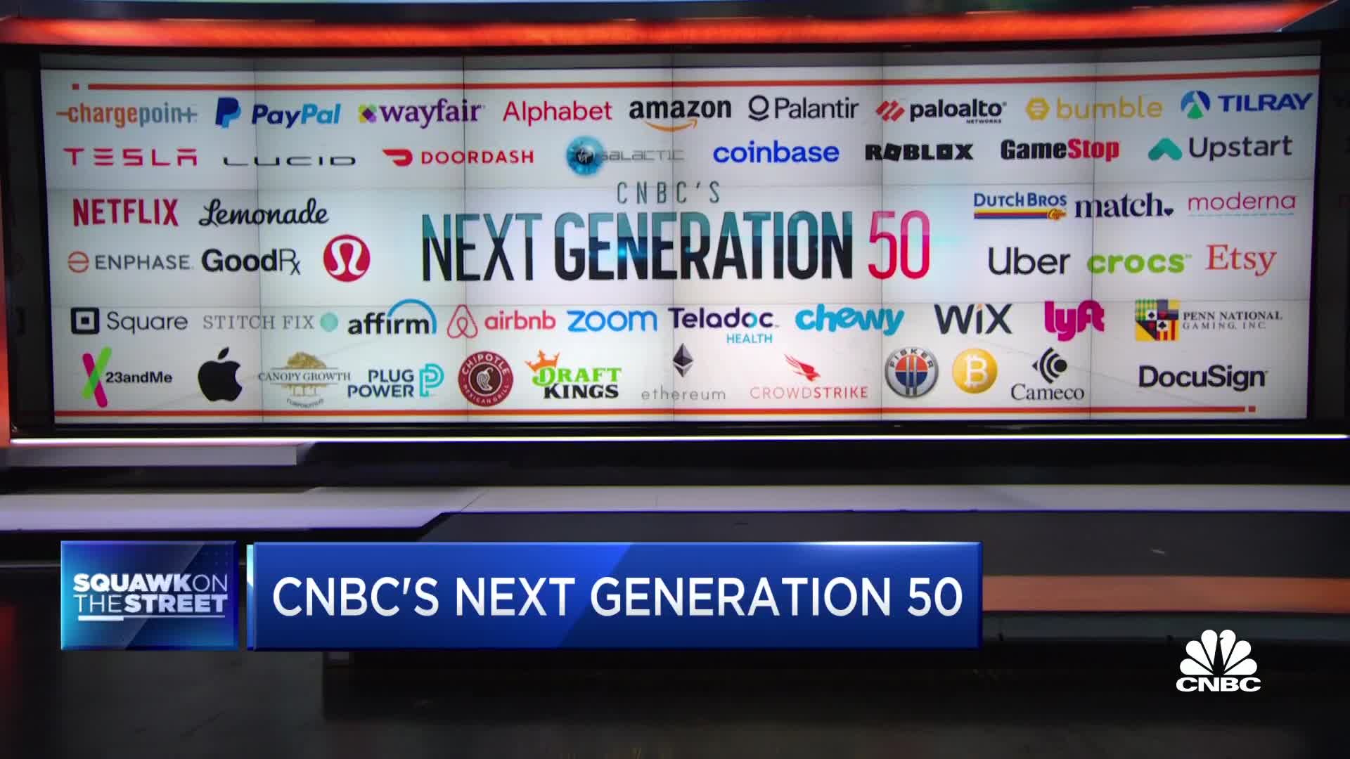 今後の米国期待銘柄50-CNBC Next Generation 50